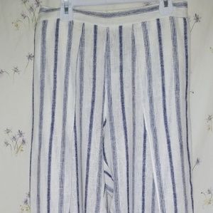 DREW  Linen striped pants NWT